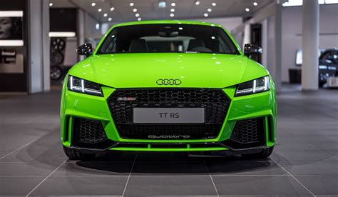 2017 Audi Tt Rs In Lime Green Looks Like A Tiny Exotic Car Autoevolution