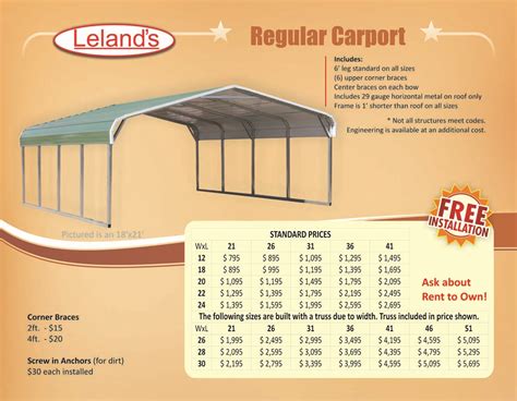 These versatile kits allow you to install the metal carport you need on your property so that your car is safe from the elements, as well as. Prefab Portable Metal Carports for Sale | Cheap Payments | Carports for sale, Carport, Metal ...