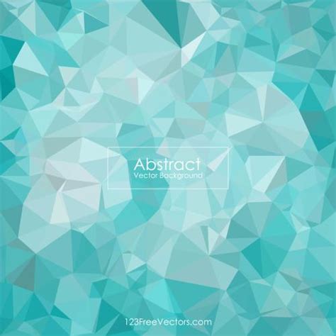 Polygonal Turquoise Pattern Background