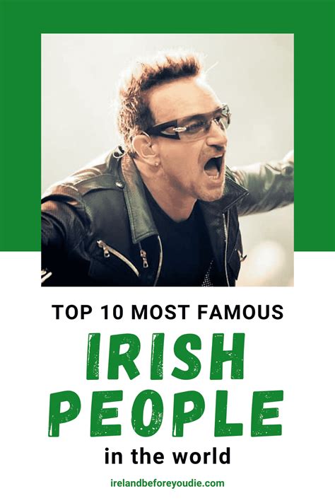 Top 10 Most Famous Irish People Of All Time Ranked