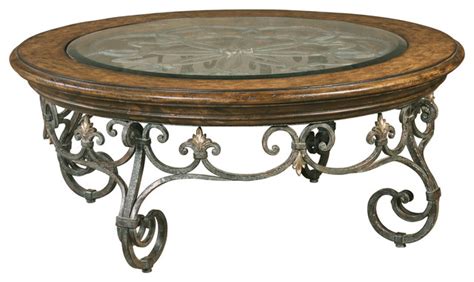Shop round wrought iron coffee table at bellacor. 9 Inspirations of Wood and Wrought Iron Round Coffee Table ...