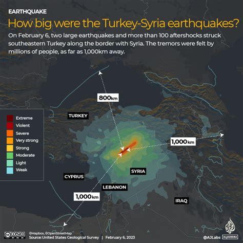 Infographic How Big Were The Earthquakes In Turkey Syria Turkey