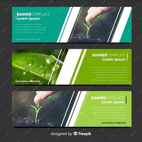 Free Vector Beautiful Nature Banners With Images