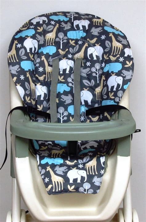 Check out our selection of high chair, order yours today! GRACO high chair cover pad replacement zoology on gray