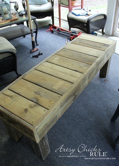 This is an easy yet sleek looking bench that can be built for around $30, in about 30 mins, and with only 3 tools (drill/driver, circular saw, and speed square). Simple DIY Outdoor Bench - Super easy!!! - #diy # ...