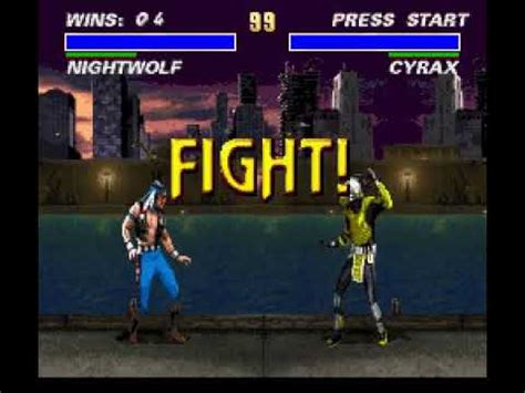 TAS Ultimate Mortal Kombat 3 SNES Nightwolf YouTube
