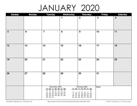 See more ideas about 2021 calendar, calendar, calendar printables. Download the Printable Monthly 2020 Calendar | Monthly ...