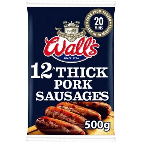 Walls Pork Sausages 8 X 410g Compare Prices And Where To Buy