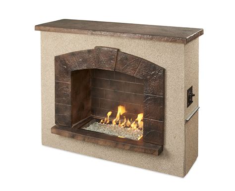 Stone Arch Freestanding Gas Fireplace By Outdoor Greatroom Company