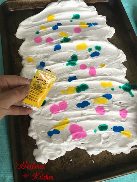 How To Make Tie Dye Shaving Cream Easter Eggs Gathered