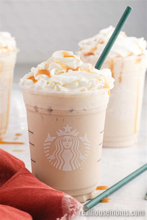 Copycat Starbucks Caramel Frappuccino ⋆ Real Housemoms