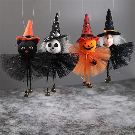 Sissi Halloween Pumpkin Ghost Witch Black Cat Pendant Scary Witch