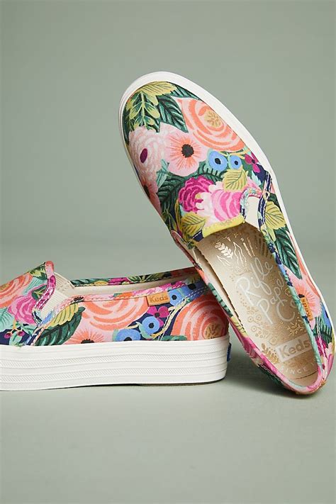 Keds X Rifle Paper Co Juliet Slip On Sneakers Anthropologie
