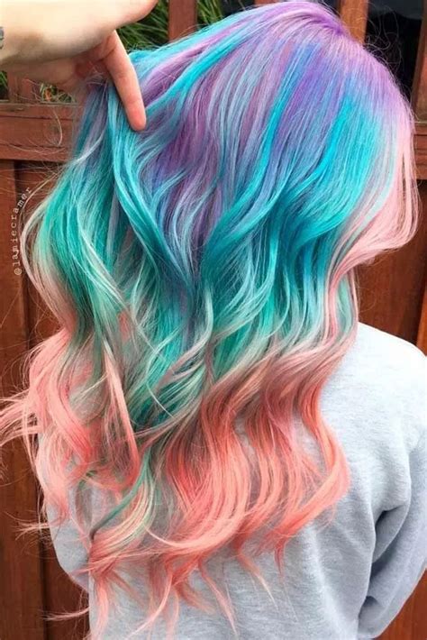 Famous Rainbow Hair Color Ideas 2022 Art Fit