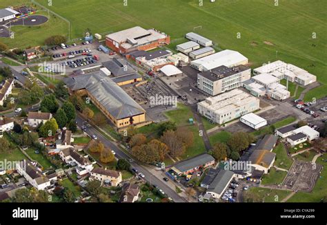 Aerial View Of Llantwit Major Comprehensive School Stock Photo Royalty