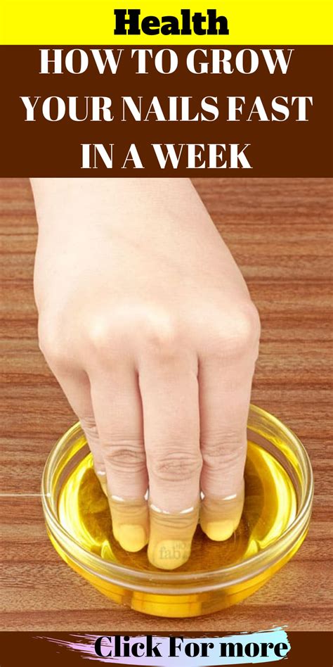 How To Grow Your Nails Fast In A Week How To Grow Nails Grow Nails