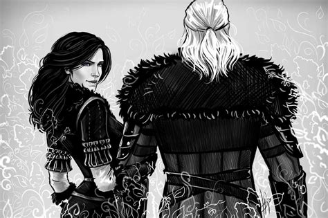 Yennefer And Geralt By Anastasia Kulakovskaya Witcher The Witcher