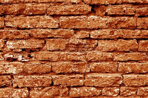 Old Grungy Brick Wall Texture In Orange Tone Stock Photo Image Of