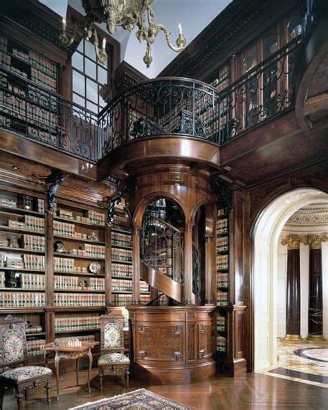 Books on bookshelves in the public library room background. 90 Home Library Ideas For Men - Private Reading Room Designs