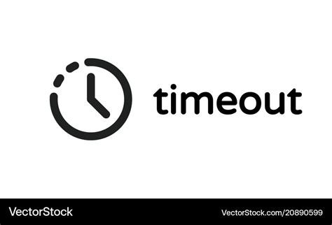 Timeout Error Time Out Icon Royalty Free Vector Image