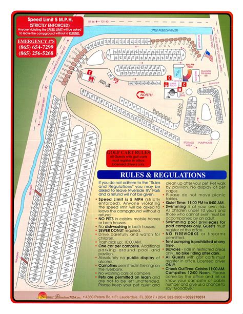 Riverside RV Park and Resort, Sevierville, TN - GPS, Campsites, Rates