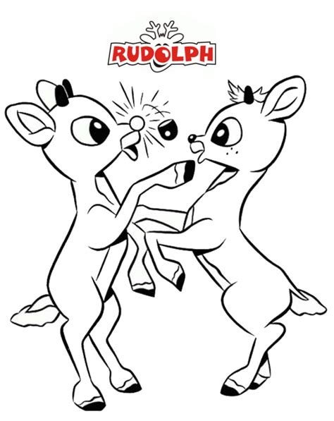 Best Rudolph And Friends Coloring Page