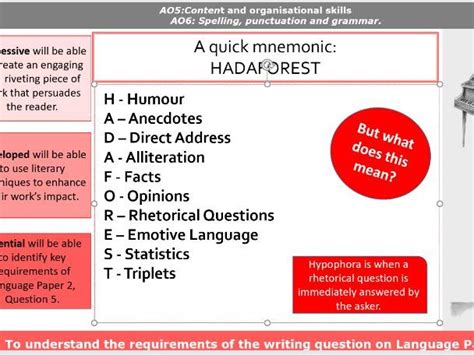 As in paper 1, question 5 shifts the focus from responding to texts to creating a text of your own. Language Paper 2 Question 5, 3 lesson scheme of learning KS4 | Teaching Resources