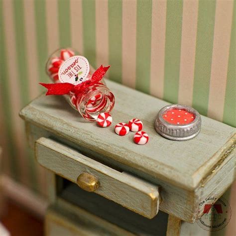 Miniature Jar Of Peppermint Candies 112th Scale Dollhouse Etsy