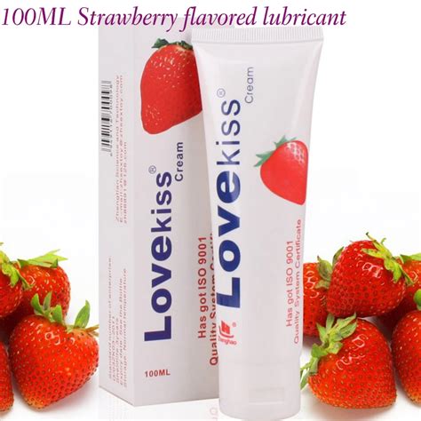 Love Kiss 100ml Fruit Flavor Anal Sex Lubricants For Edible Oral Sex