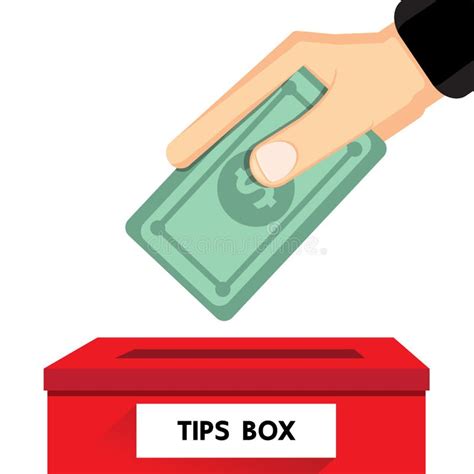 Tips Box Stock Vector Illustration Of Concept Flat 62085644