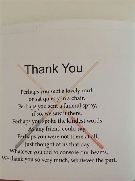 Post Funeral Quot Thank You Note Ideas Pinterest Best Cards And