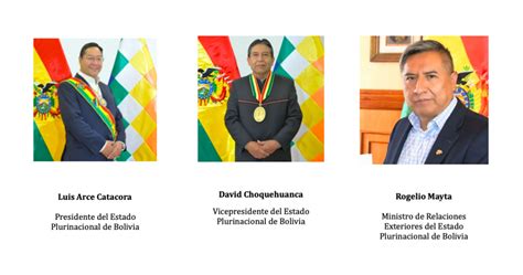 Autoridades Del País Embajada De Bolivia En España