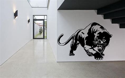 Black Panther Wild Animals Wall Sticker Vinyl Decal Mural Art Etsy