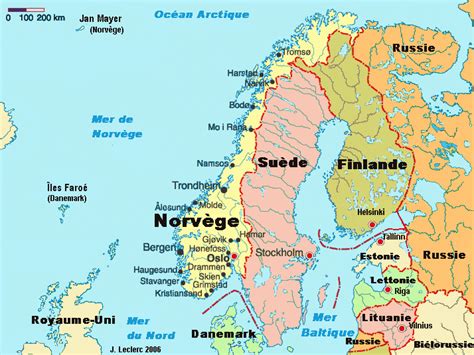 Norvège Carte
