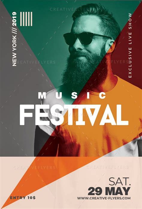 Festival Music Poster Editable In Photoshop Creative Flyers Event