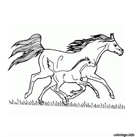 Le seul cheval ayant survécu jusqu'à l'époque actuelle est le cheval de « przewalski » et de nombreux autres chevaux. Coloriage cheval grand galop - JeColorie.com
