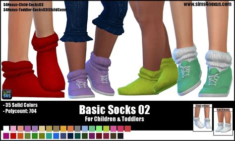 Cute Socks For Toddlers And Kids By Sims4nexus Sims 4 Cc Kids