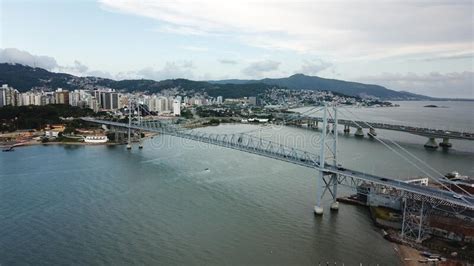 Aerial Images Hercílio Luz Bridge in Florianópolis Santa Catarina