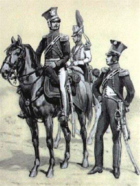 Officers And Trumpeter Of The 2th Uhlans Regiment 1809 1812 Fig B