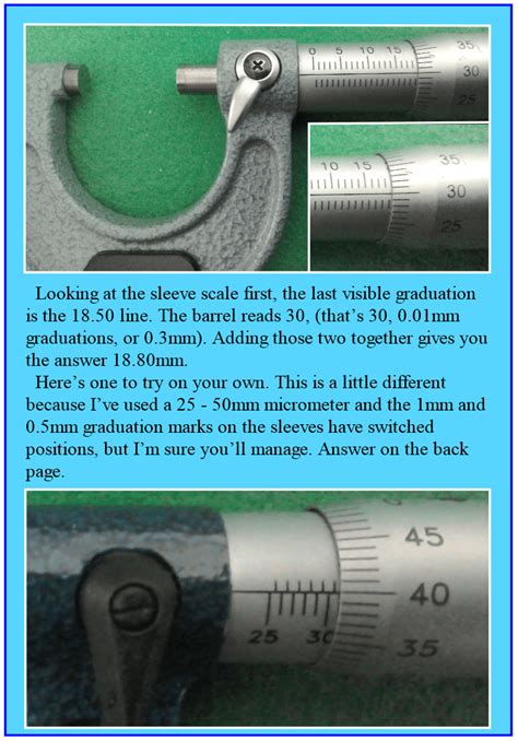 Measuring Up How To Use Micrometers And Vernier Callipers
