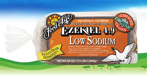 Trader joe's 100% whole grain fiber bread with only 50 mg of sodium 2. Ezekiel 4:9 Low Sodium Sprouted Whole Grain Bread | Food ...