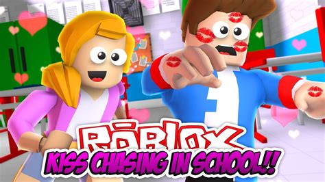 Minecraft Roblox Kiss Chasing In School Obby W Little Donny
