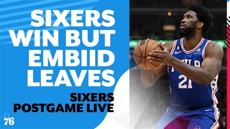 Sixers Avenge Bulls Loss Embiid Leaves With Calf Tightness Sixers Postgame Live Youtube