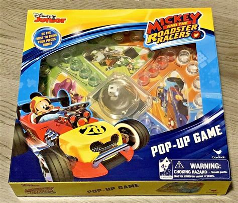 Disney Mickey And The Roadster Racers Pop Up Game By Cardinal New