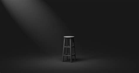 Empty Dark Room With Chair Vlrengbr