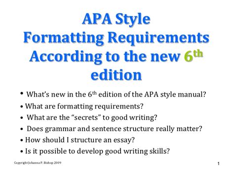 There are many different referencing styles concise rules of apa style ( 6th ed.). 6th ed APA Style Manual