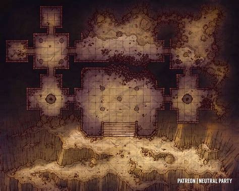 Mountainside Dungeon Battlemap R DungeonsAndDragons