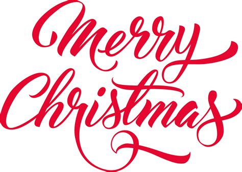 Merry Christmas Text Transparent | PNG All