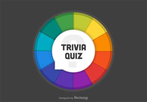 Trivia Quiz Wheel Vector 128697 Vector Art At Vecteezy