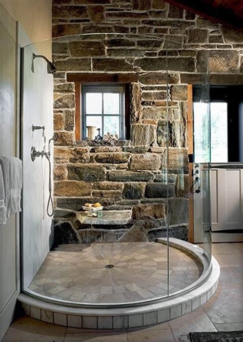 With a design like this, you'll be able to have some additional shelf space to put in anything you want at a hand's reach from your shower area, such as shampoo, soap, and the like. 15 Rustic Bathroom Designs You Will Love